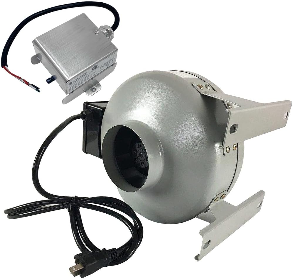 Tjernlund in-Line Fan Dryer Duct Booster 4" Metal