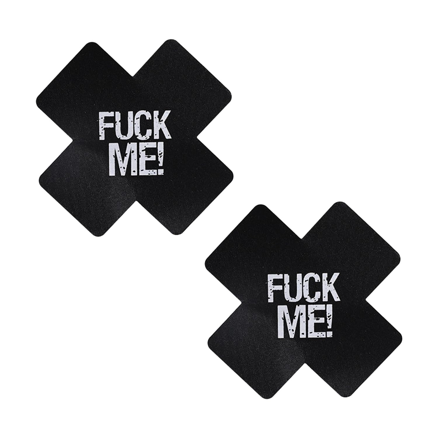 Wellrun Women's Black 2 Pcs Nipple Covers,Stylish Cross Shape Silicone Breast Pasties,Self-Adhesive Disposable Nipple Stickers For ,Couples,Comfortable,Ideal For Costume Game Party