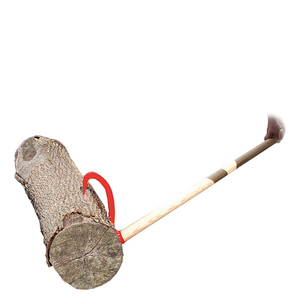 CROSSFER Wendehaken mit seitlicher Raste, Hakenlänge 133mm für Stammdurchmesser bis zu 50cm, Baumwender mit robustem Eschenstiel