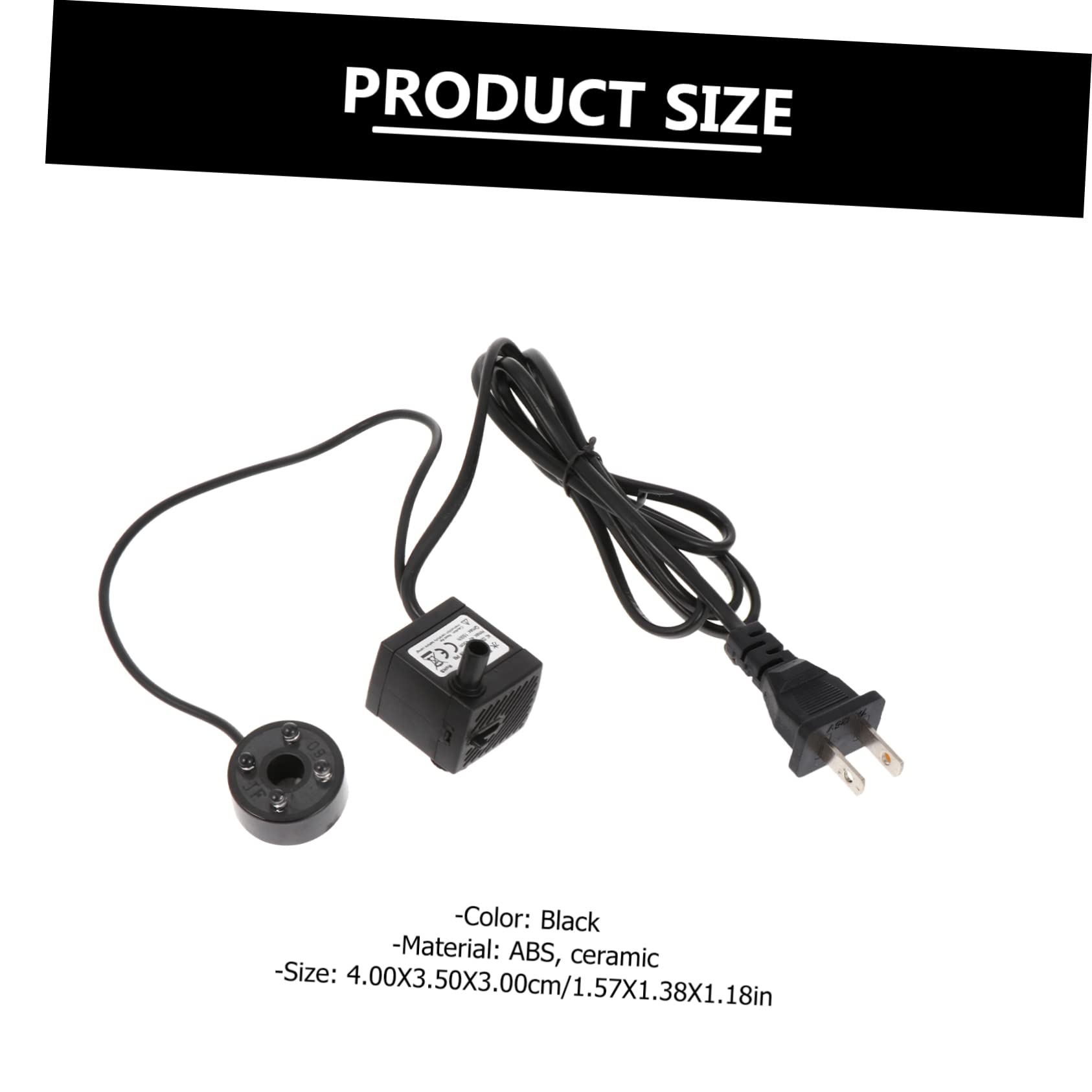 VICASKY Water Pump for Aquarium Quiet Submersible Pump with LED Light for Fish Tank Fountain and Water Gardens Easy Clean with Suction Cup Attachment