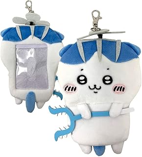 運ばれる～ ちいかわ リールパスケース 約15㎝ (ハチワレ)