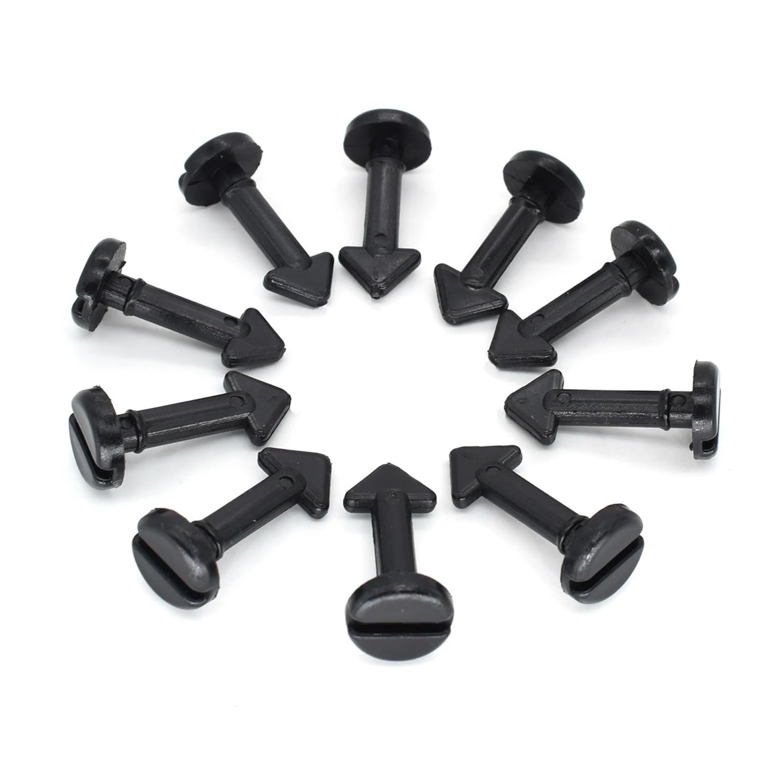 FDCSKINX 10pcs Car Engine Trim Plate Clips Screw Plastic Fastener Compatible 307 Panel Rivet Clip Guard Cover Retainer