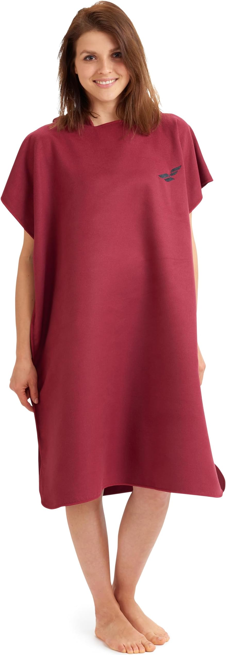 Serviette Changée Rapide Microfibre Capuche Plage Piscine Serviette Poncho De Surf - Microfibre à Séchage Rapide En Tissu Serviette Poncho Léger Séchage Rapide
