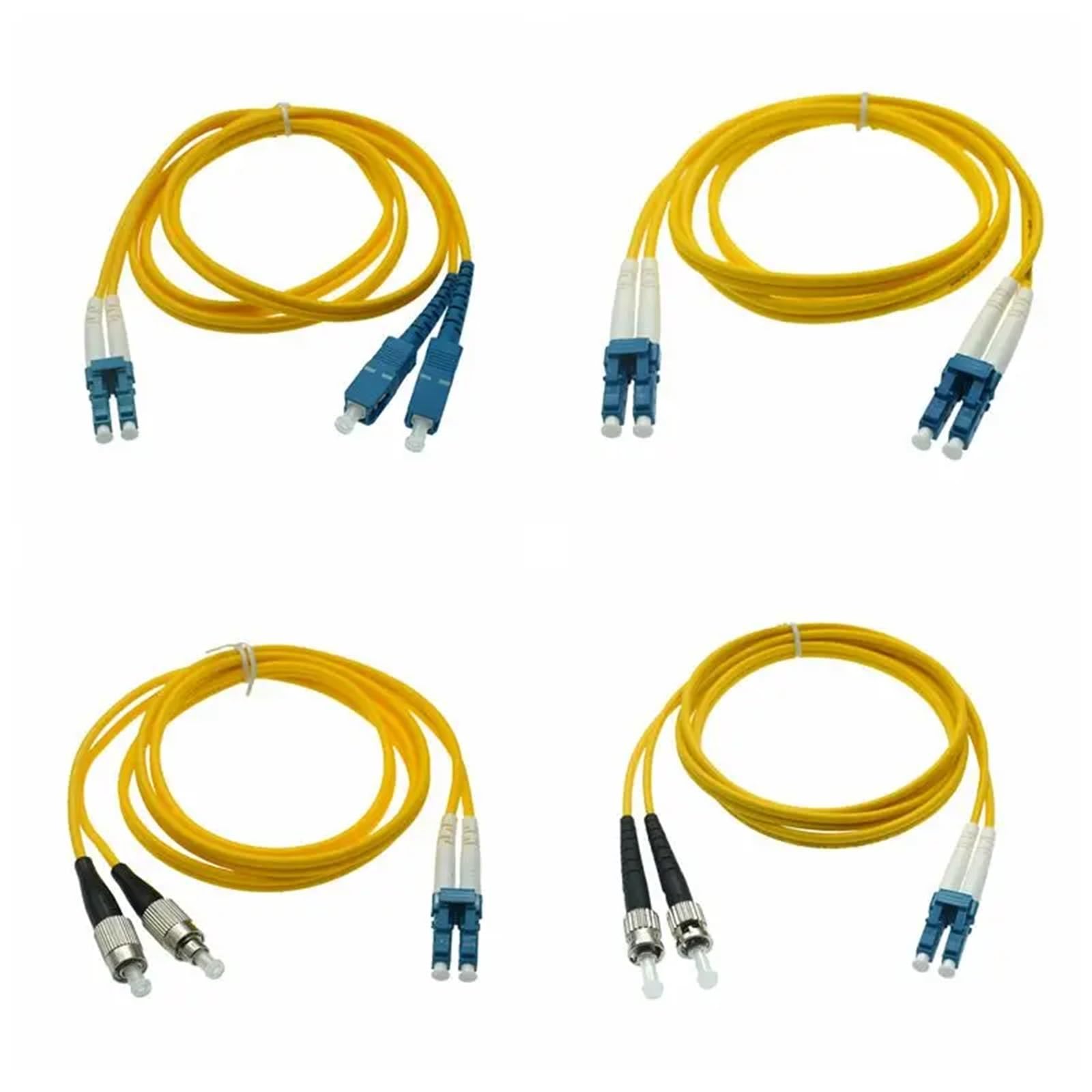Doppio SC LC ST FC UPC a doppio LC UPC Simplex 3.0mm PVC Single Mode Cavo patch in fibra Cavo patch in fibra ottica 1m 2m 3m 50m(Double SC-SC,25M)