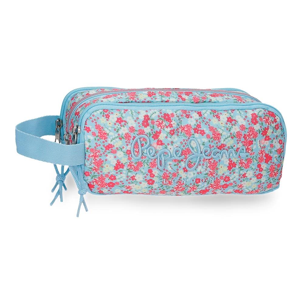 Pepe Jeans Aide Estuche Triple Multicolor 22x10x9 cms Poliéster