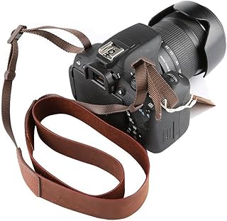 CANPIS Cinturino Handmade per la spalla della spalla della macchina fotografica di cuoio genuino per il fotocamera Canon Nikon Canon Pentax Leica Olympus Fuji
