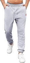 Aisprts Men's Tracksuit Bottoms Fleece Winter Sports Thermal Pants with Elastic Cuffs, Adjustable Drawstring and Pockets
