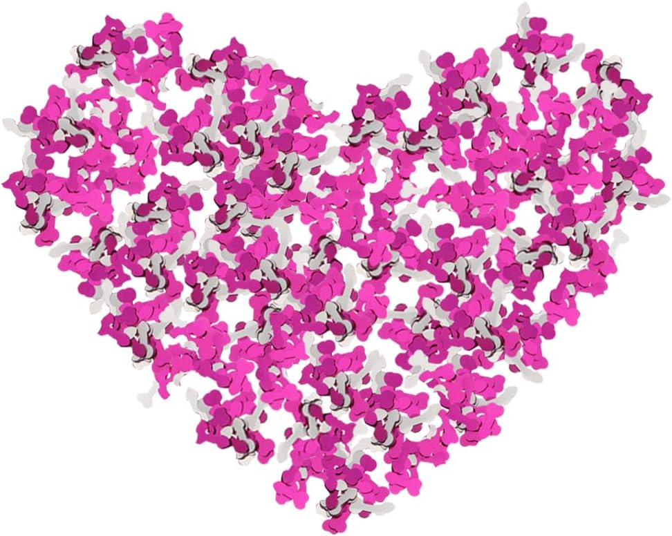 2025Pcs Glitter Confetti Cute Sprinkle Bachelorette Party Confetti Table Decoration for Valentine's Day, Confetti Cannon, Celebration, Wedding, Engagement Supplies(Pink)