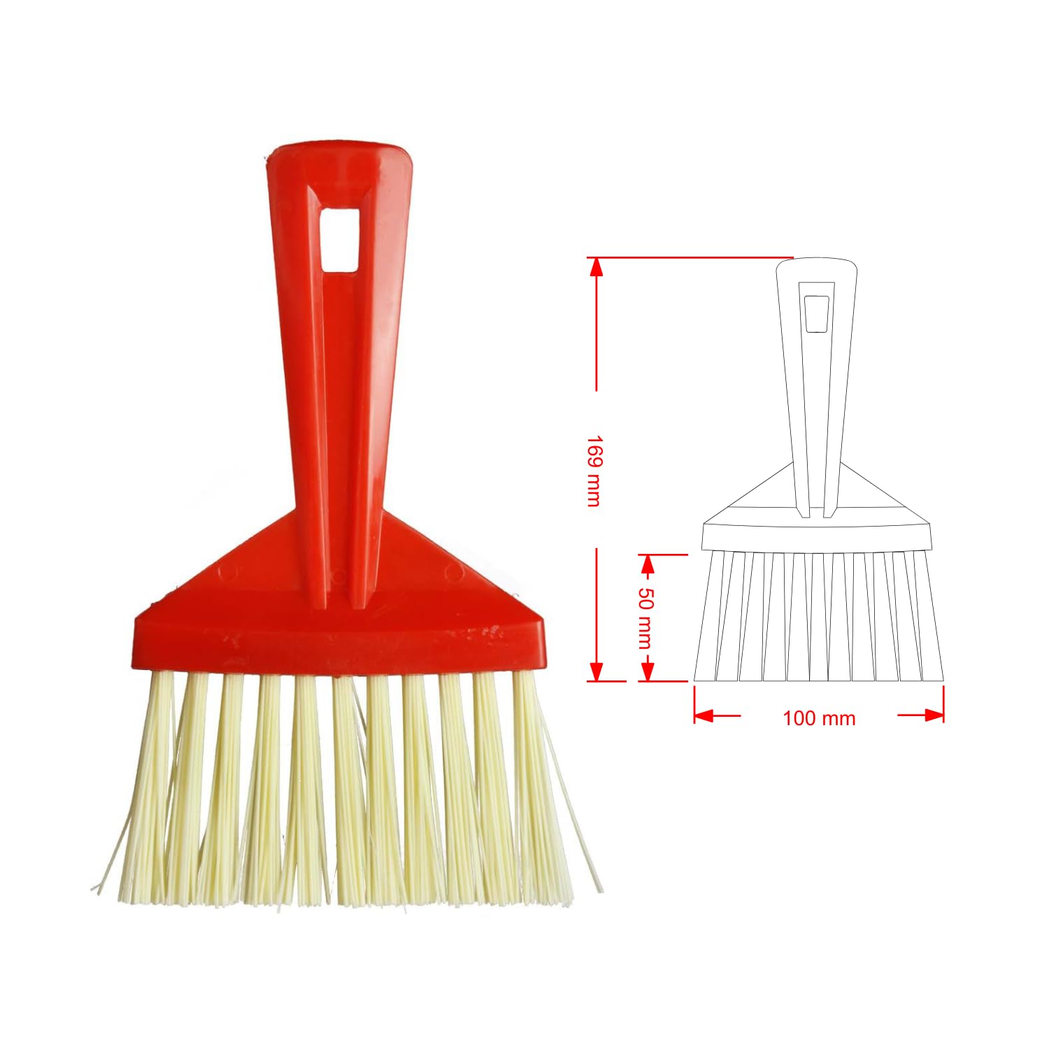 BARETTO Replacement Kit Accessories Cleaning Flue Pipe Diameter 150 mm | Nylon Main Brush – M12 Attachment | Brush and Multipurpose Brush | for Stove Fireplace Boiler - 3