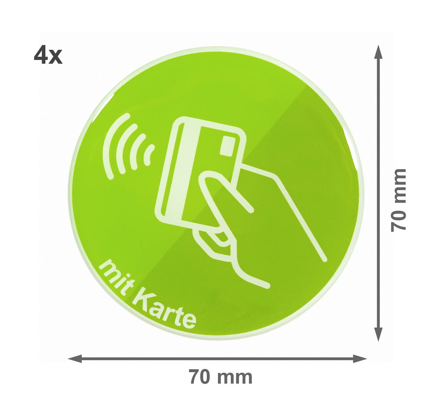 BIKE-label 3D Aufkleber „Alarmgesichert“ – Ø 50 Mm, Alu-Optik, Witterungsbeständig