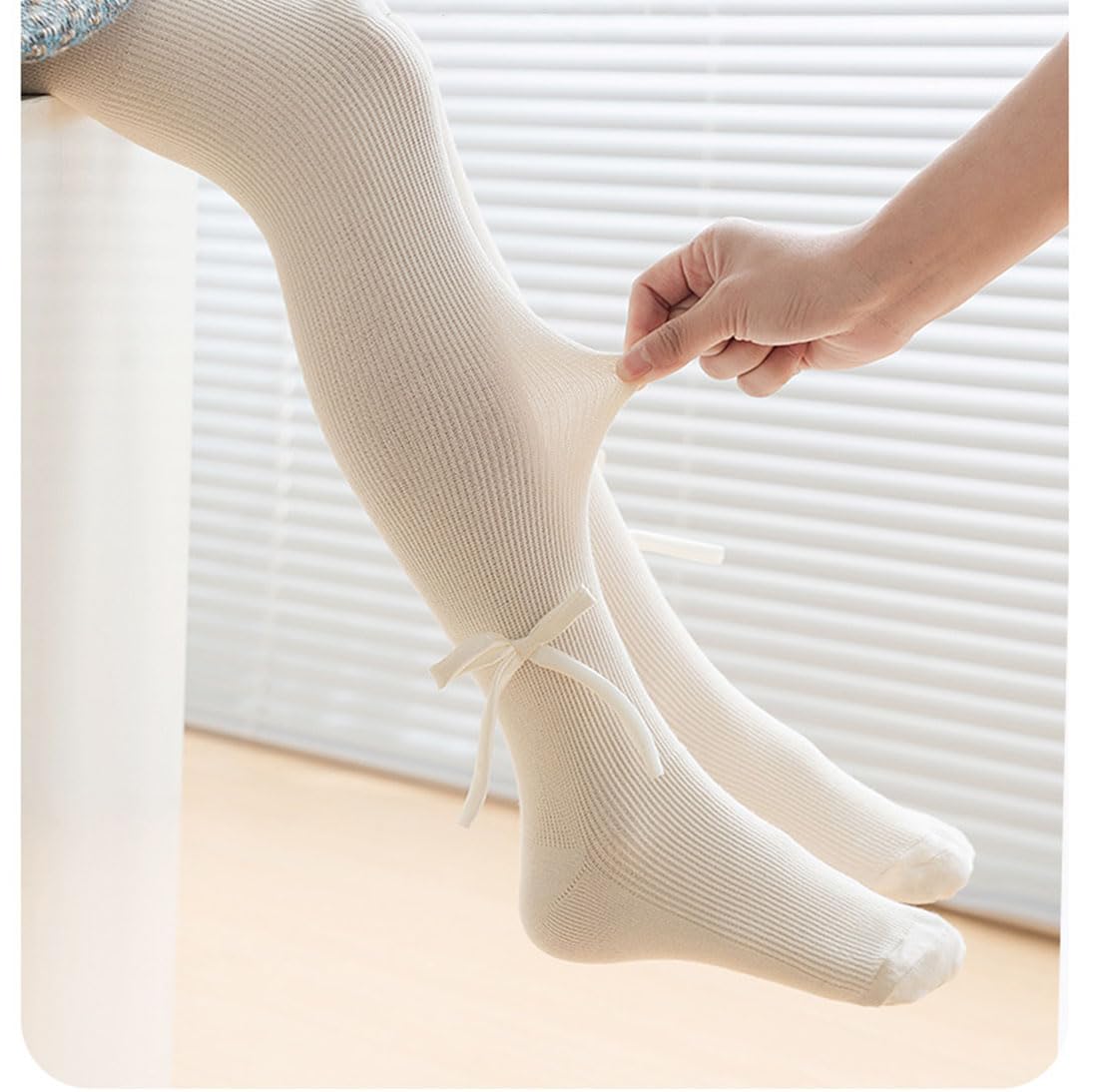 Baby-Mädchen-Strumpfhose, Zopfstrick-Strumpfhose mit Schleife, nahtlose Netz-Leggings, Strümpfe, Säuglings-Baumwoll-Strumpfhose
