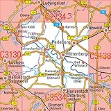 C3134 Wittenberge Topographische Karte 1 : 100 000: DTK 100 Sachsen-Anhalt