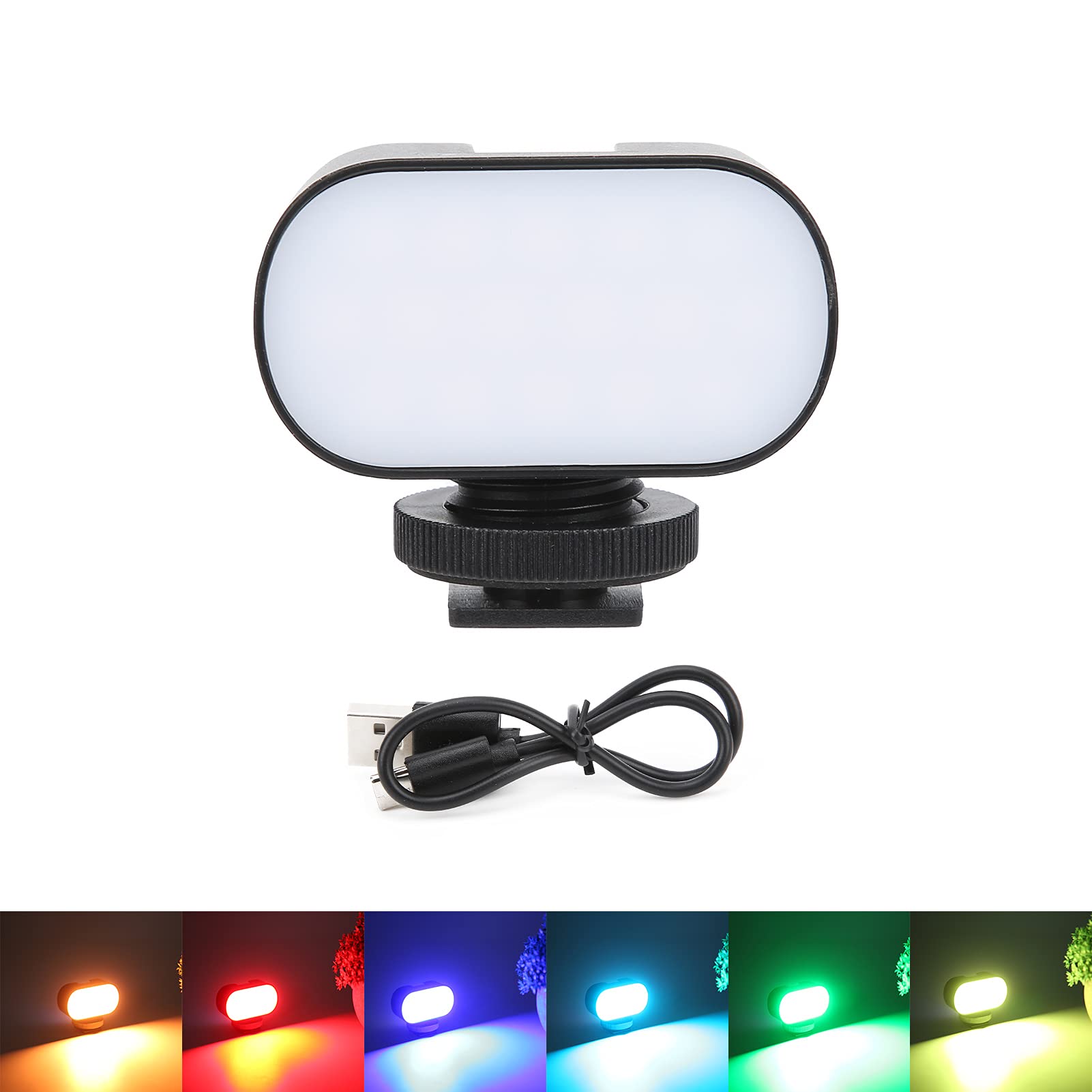 Portable ST15RGB Mini LED Fill Light with 7 Colors for Online Meetings, Live Streaming, and Vlogging