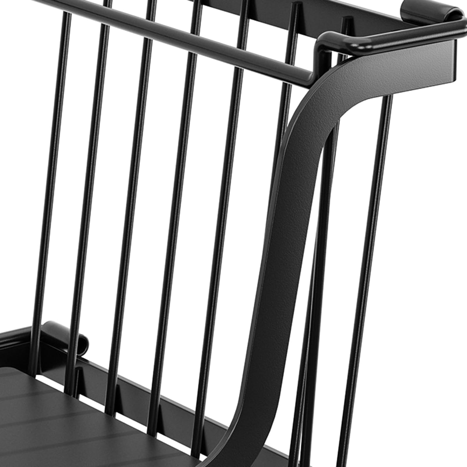 Paquete de 4 contenedores de almacenamiento apilables de metal para organización de refrigerador y productos agrícolas de encimera