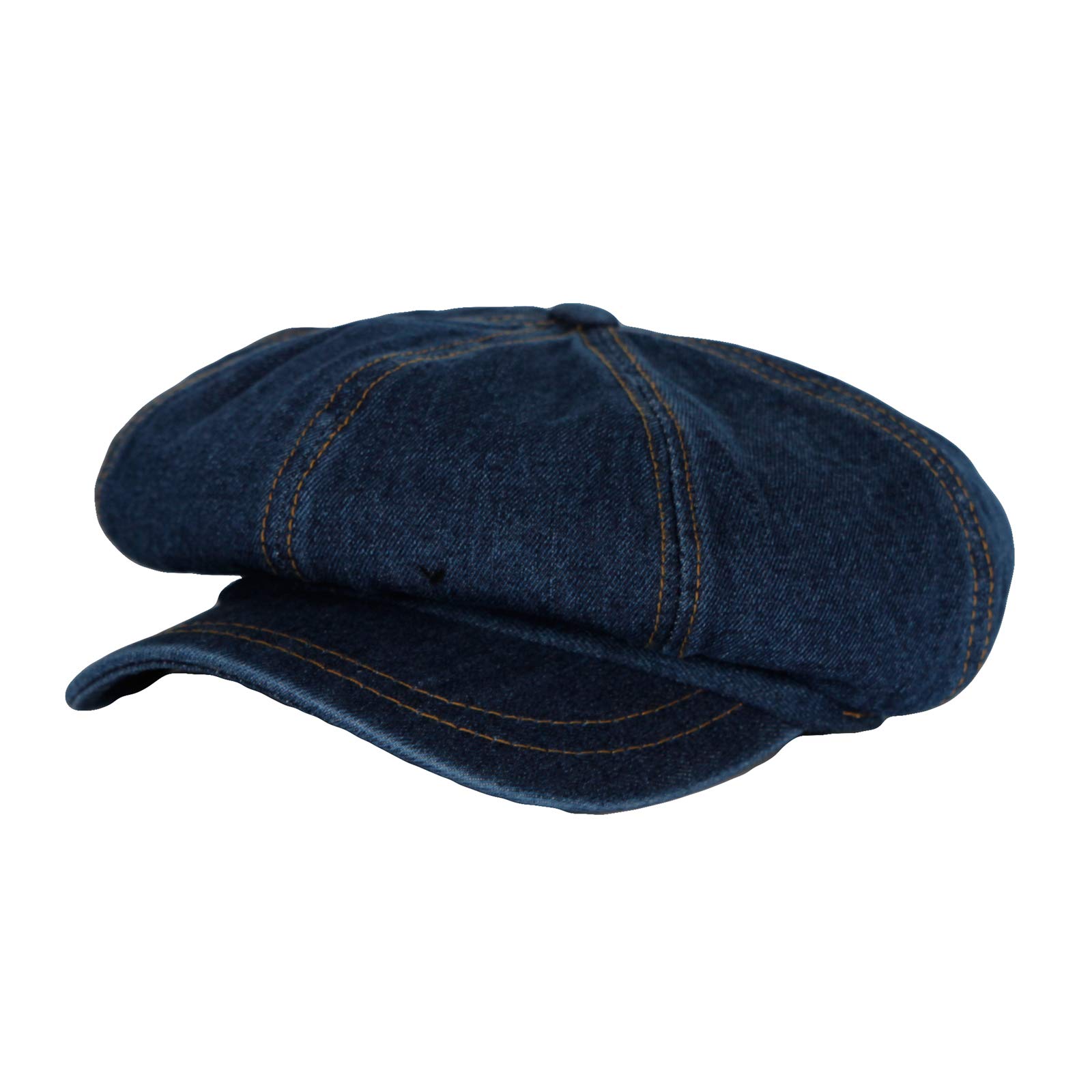 WITHMOONSDenim Cotton Newsboy Hat Baker Boy Beret Flat Cap KR3613