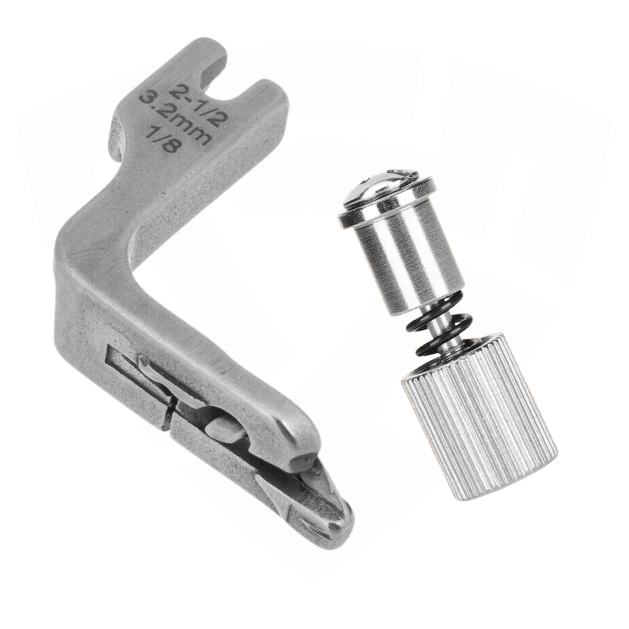SSS 3.2 mm 1/8" Rolled Hemming Presser Foot for Perfect Hemming Stitches with Quick Change Screw Device Suitable for Industrial Single Needle Lockstitch Sewing Machines-picture-24