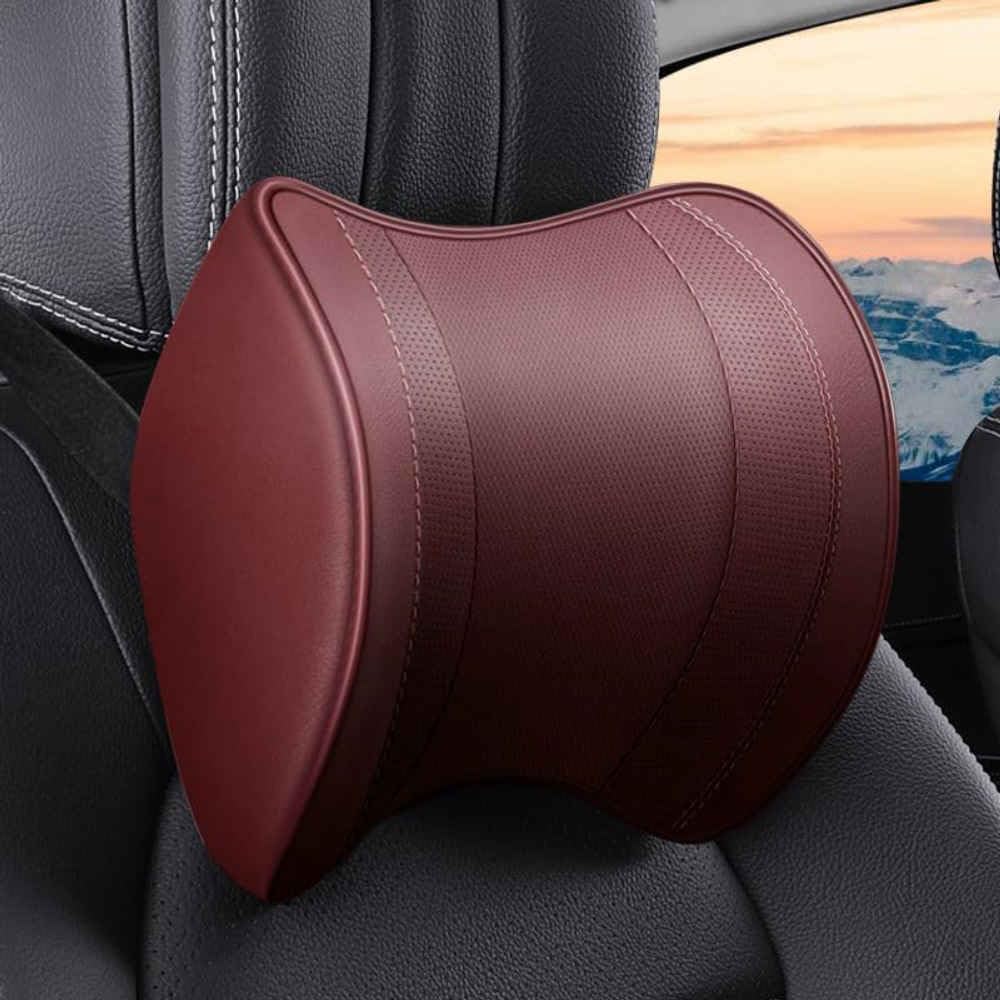 CIHTFEZI Car Neck Pillow for Mercedes Benz GLC 300d 300e 300de 400d Car Models Headrest Cushion Memory Foam Driving Pain Relief,normal-Black
