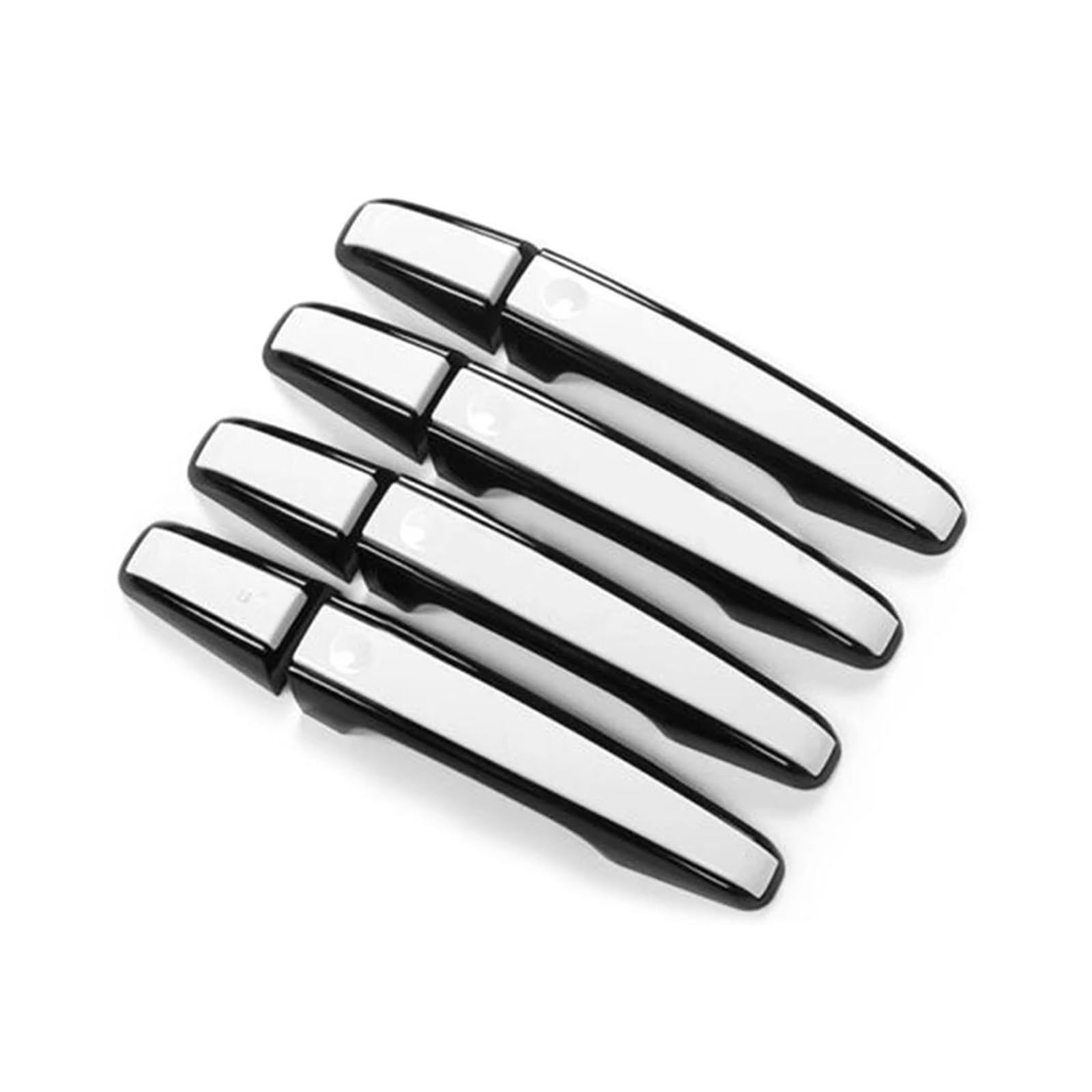 MTVTFECEWG for Land Rover for Range Rover for Vogue for Evoque Sport for Discovery 5 Car Exterior Door Handle Cover Trim (Black White)