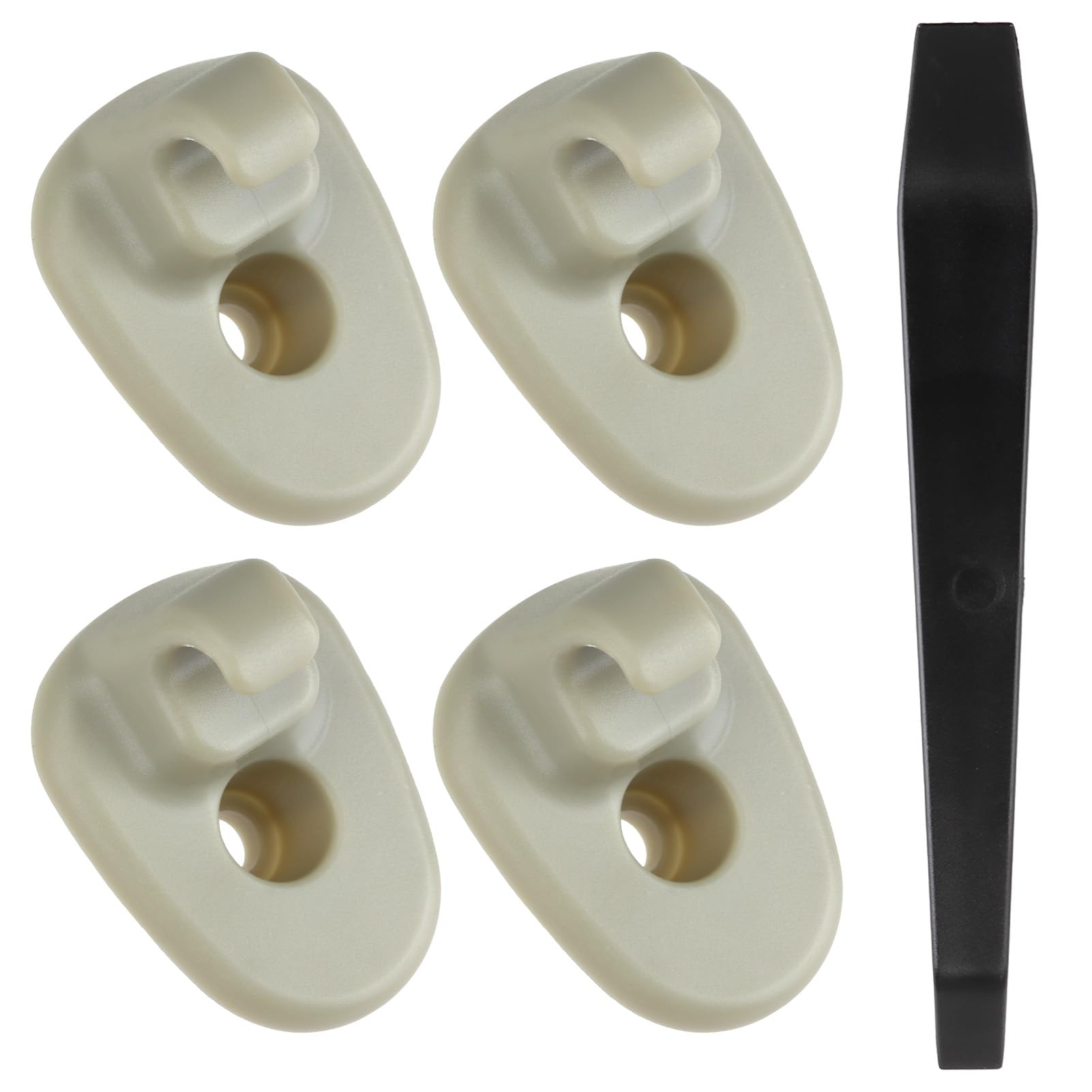 4 Pcs Sun Visor Clips Replacement Retainer Compatible with 2005-2012 JP Liberty 2008-2012 DD N1tro ABS Plastic Interior