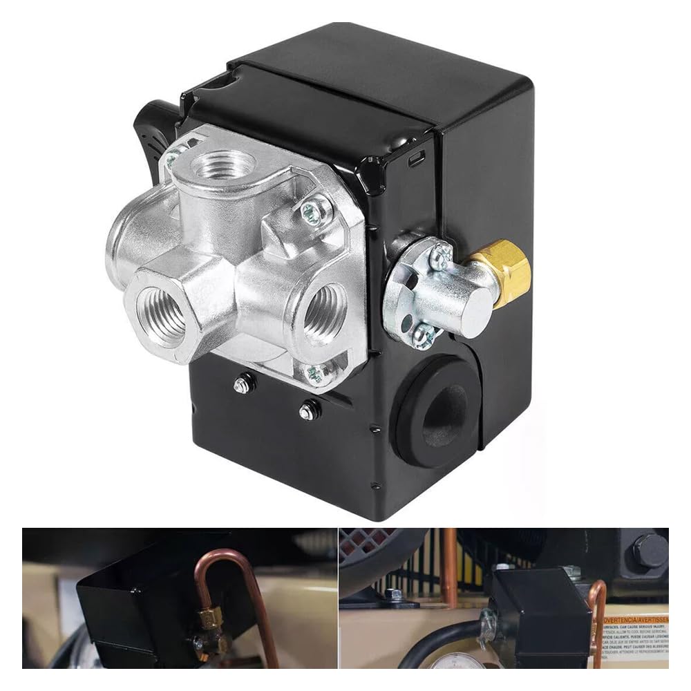 23474570 23474570-A Pressure Switch W/Unloader And 4 Port On/Off Lever 135-175 PSI - for Ingersoll Rand Reciprocating Air Compressor 2340, 2475, 2545