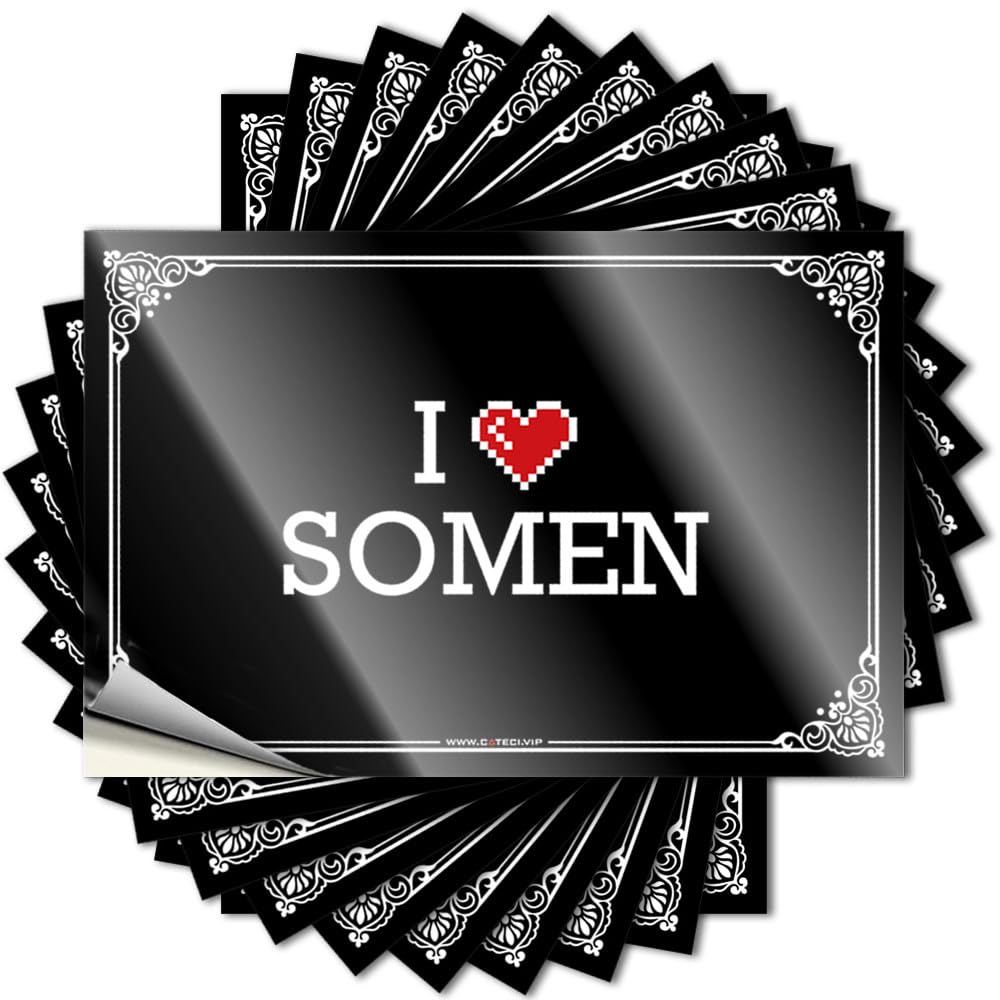 Desk Decor for Men Helmet Tattoos | I Love Somen Vintage for Checkered Decor(6X9CM)