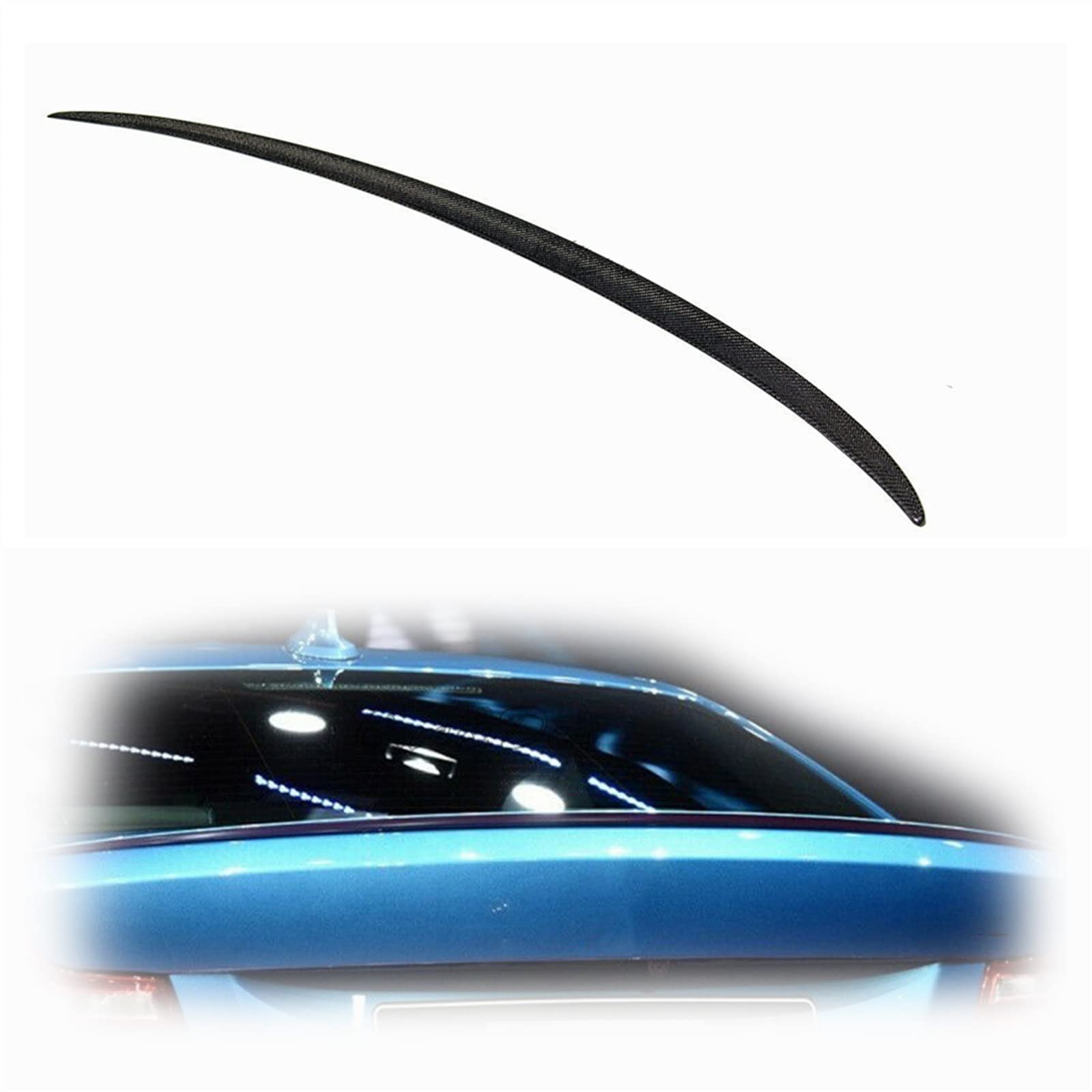 Aileron arrière en fibre de carbone M2 Style pour Série 2 F22 F87 look carbone haut de gamme