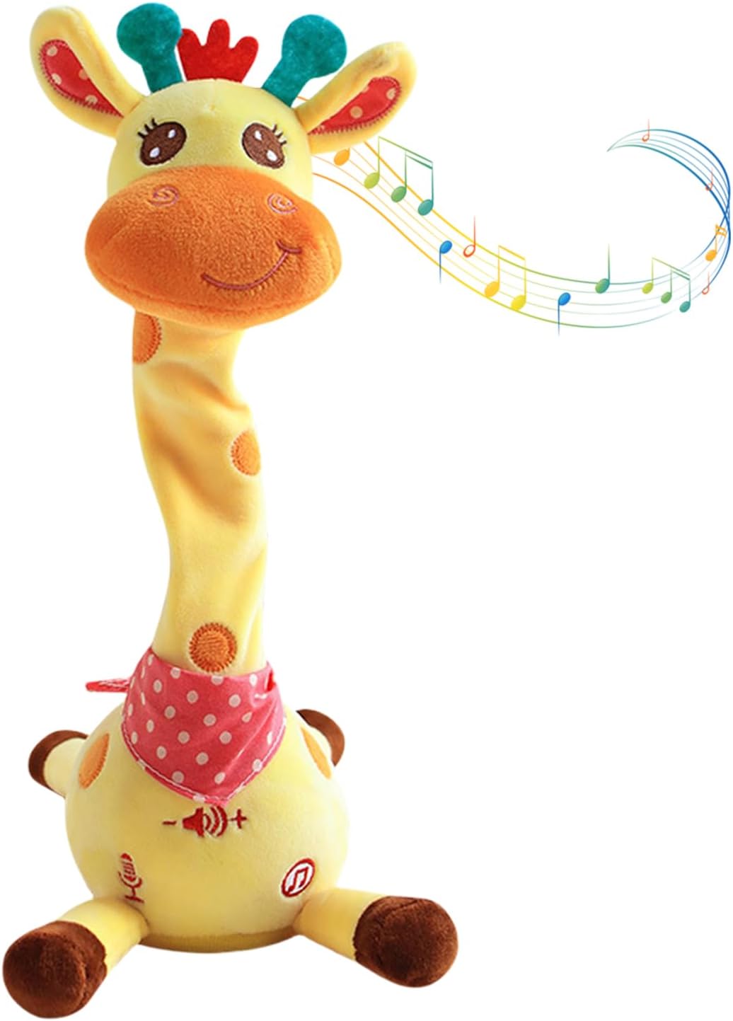 Plush Dancing Giraffe,Interactive Singing Toy Musical Figures - Rechargeable Plushh Moving Figurine For Kids 1-3 Home Vacation Travel Picnic Outgoing Activities