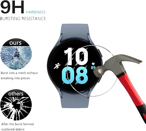 Miniatura 4 de Protector de pantalla de vidrio templado para Samsung Galaxy Watch 5 (1.732 pulgadas), antiarañazos, antihuellas, protector de pantalla HD