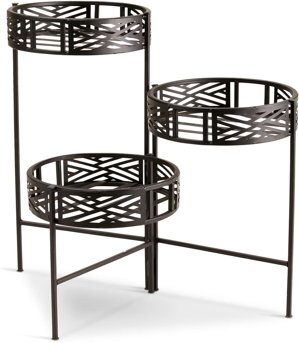 Monticello Folding Metal Plant Stand Patio, Lawn & Garden
