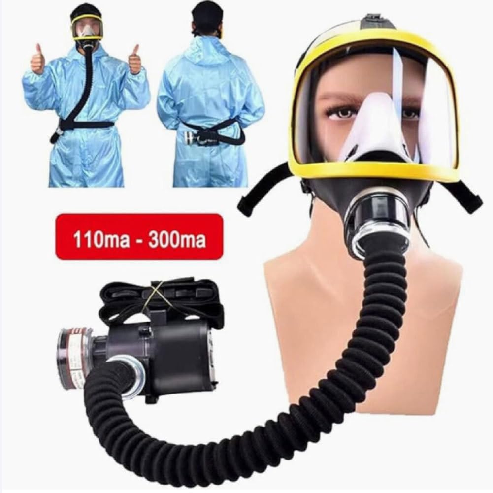Maschera respiratoria Integrale a spruzzo con Filtro in Silicone per Gas chimici per Polvere da Laboratorio, Saldatura e Vernice