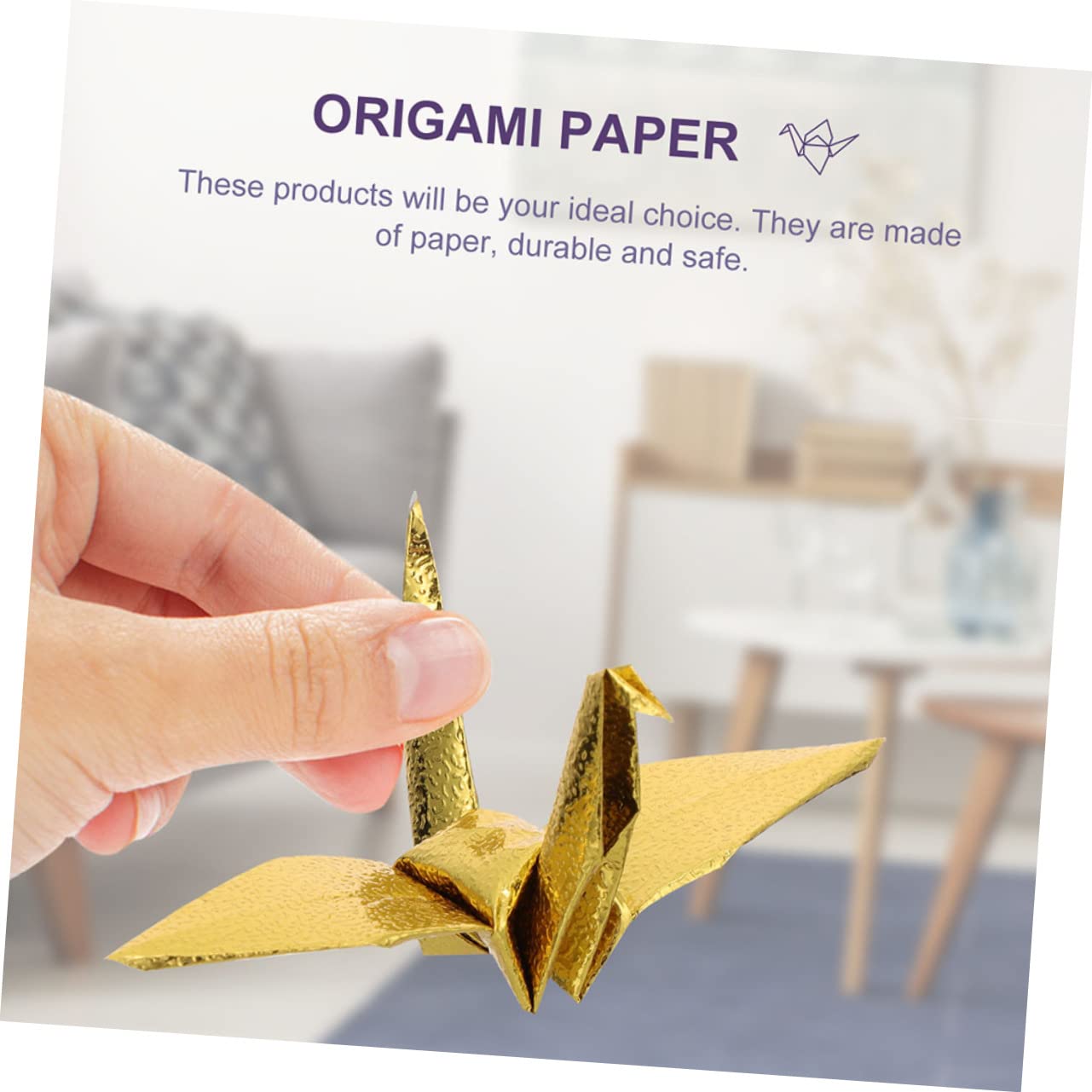 NUOBESTY 400blätter Faltpapier Quadratisches Origami-papier Bastelpapier Für Handarbeiten Dekoration Und Kreative Projekte Für Origami-kraniche Und Mehr