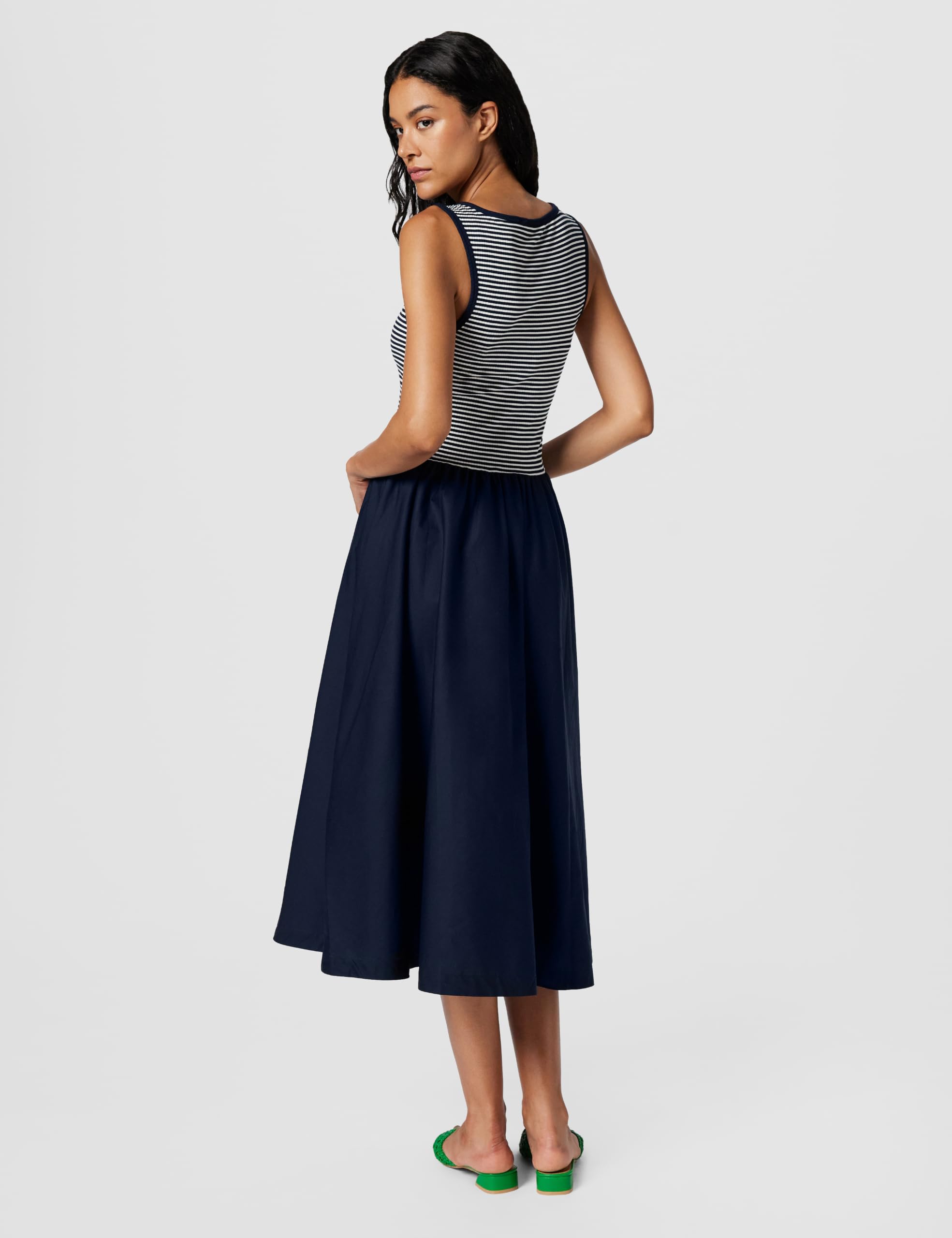 Tommy Hilfiger Damen 5x2 Rib Mix Media Dress Ww0ww49939 Ausgestelltes Kleid (1er Pack)