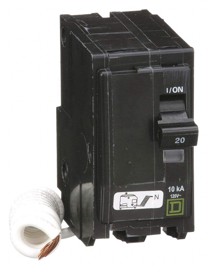 Square D Plug in Circuit Breaker, QO, Number of Poles 2, 20