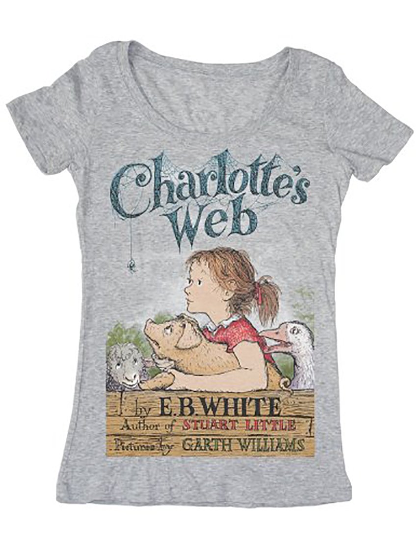 "Charlotte's Web" Women's T-shirt by Out Of Print Clothing (Women's Extra Large)