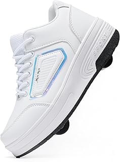 Roller Skate Shoes for Kids Girls & Boys, Shoes with Wheels for Ages 6-12,