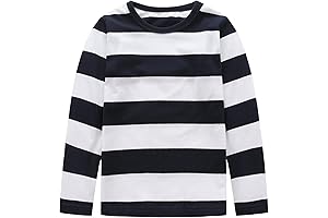 Boys' Black and White Striped Shirt: A Timeless Classic for Stylish Youngsters