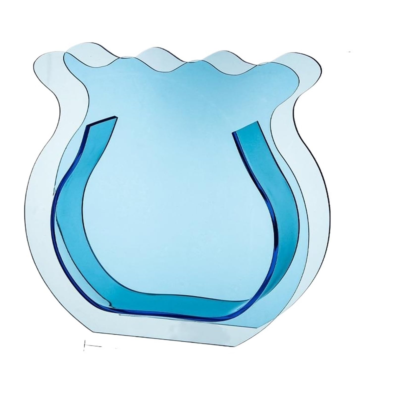 Luoaxinn Color 2 Acrylic Vase Creative Acrylic Tank Vase Artistic Geometric Transparent