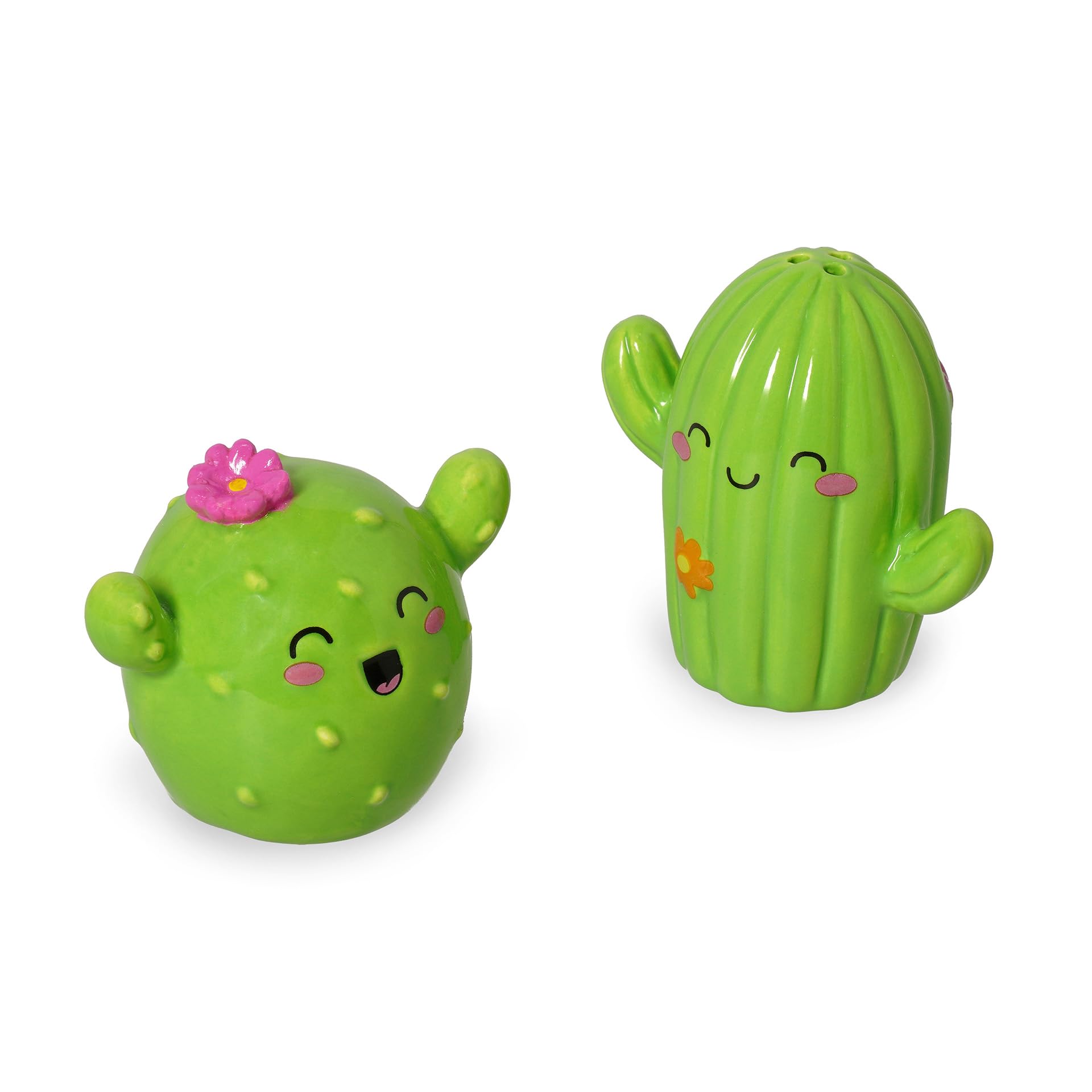 Legami Set Sel Et Poivre En Céramique Cactus Décorés À La Main