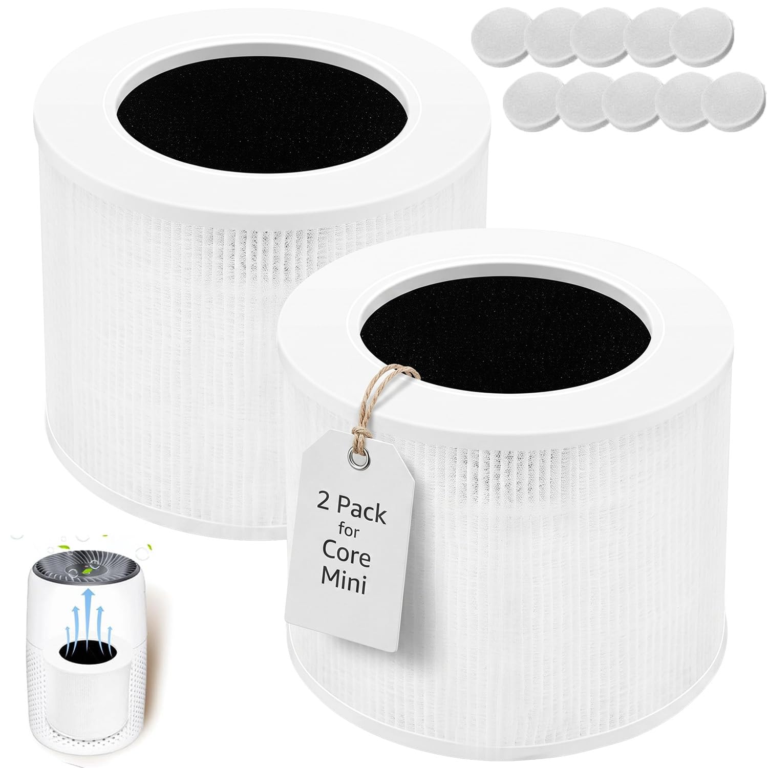 Chamsureuk Core Mini Filters Compatible With Levoit Core Mini Air Purifier Replacement