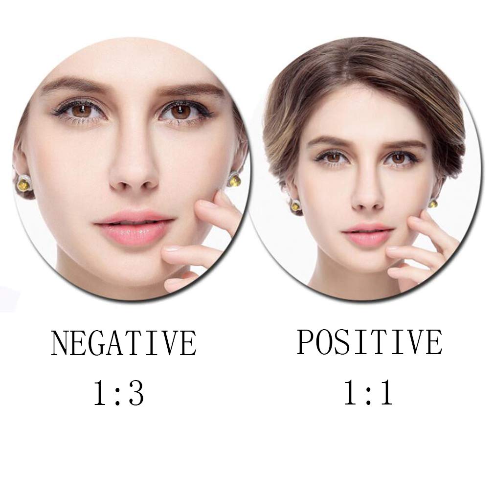 Espejo de tocador para Maquillaje, Espejo de Belleza con Aumento 3X, Espejo de baño Extensible montado en la Pared, Espejo cosmético Iluminado Alimentado por Enchufe, Plateado (Plateado)
