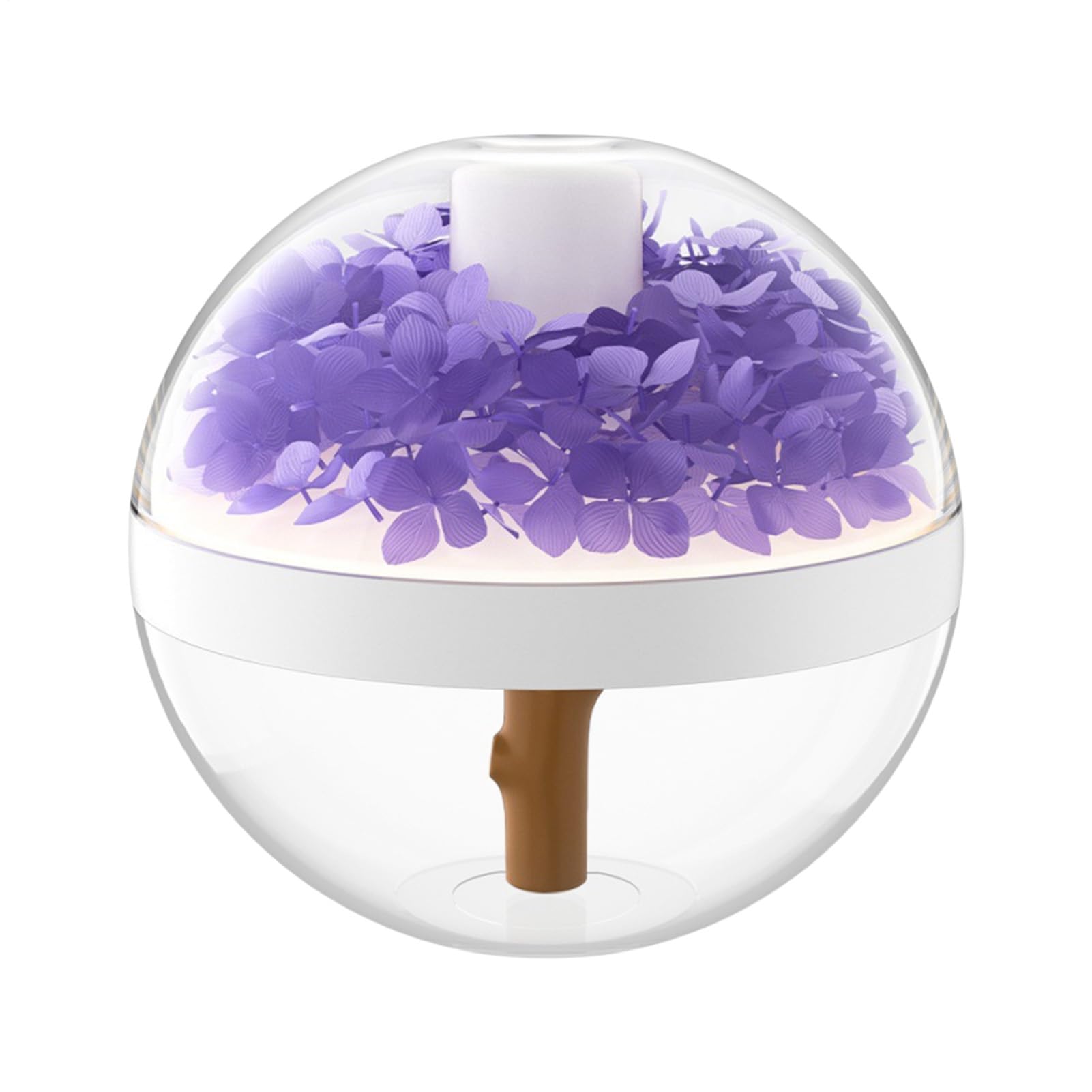 Vaporisateur de bureau à fleurs préservées pour hydrater l'air calme du salon et en voyage