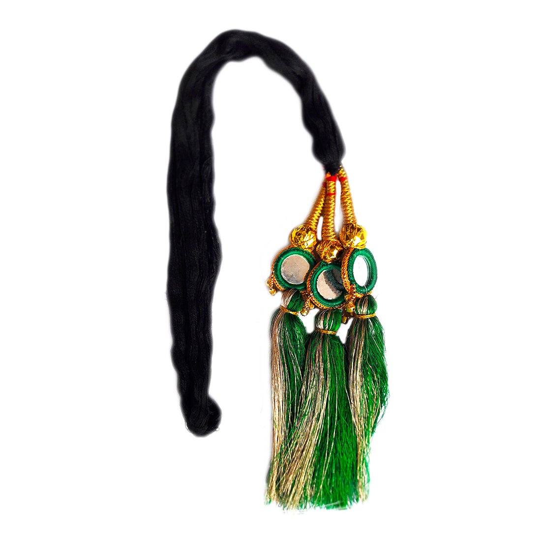 Tassles Hair Accessories For Women And Girls/Parandi Choti Hair For Women/Parandi Used As Braid/Punjabi Traditional Hair Decoration Accessories (Green)