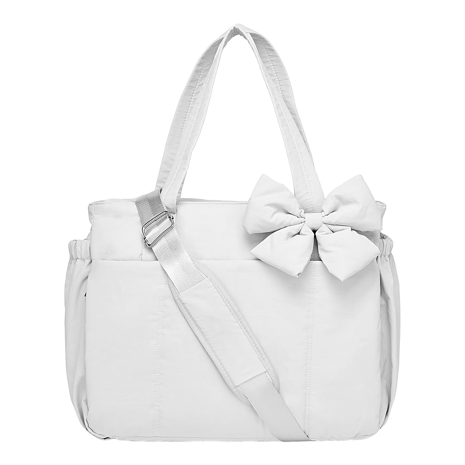 Bolso de mano con lazo suave para mujer, elegante bolso de mano con correa ajustable para oficina, trabajo formal, boda, viajes, escuela, fiesta, niña y adolescente