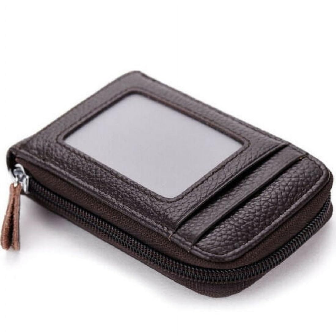 9 Slots Leather Credit Debit Card Holder Case Wallet for Men & Women (10.5 x 7 x 2 cm,Black)-image-45