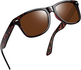 Joopin Polarized Square Sunglasses for Men Women - UV400 Protection, Trendy Clear Frame Designer Sun Glasses