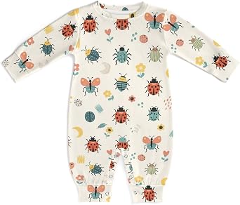 Baby Boy Girl Outfit Romper Lemur Leaves Monstera Pink Long Sleeve Jumpsuit Newborn Clothes