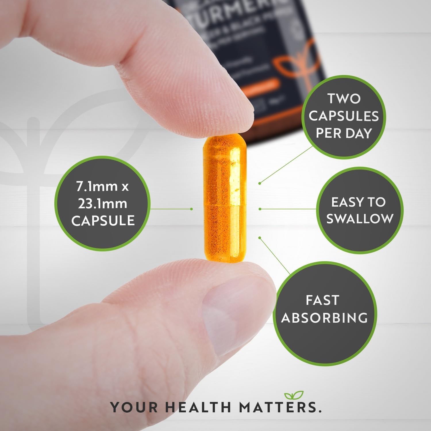 Nutravita Organic Turmeric 1440mg with Black Pepper & Ginger (2 Packs of 180)- 360 Vegan Turmeric Capsules (6 Month Supply) – High Strength Organic Turmeric with Active Ingredient Curcumin - UK Made