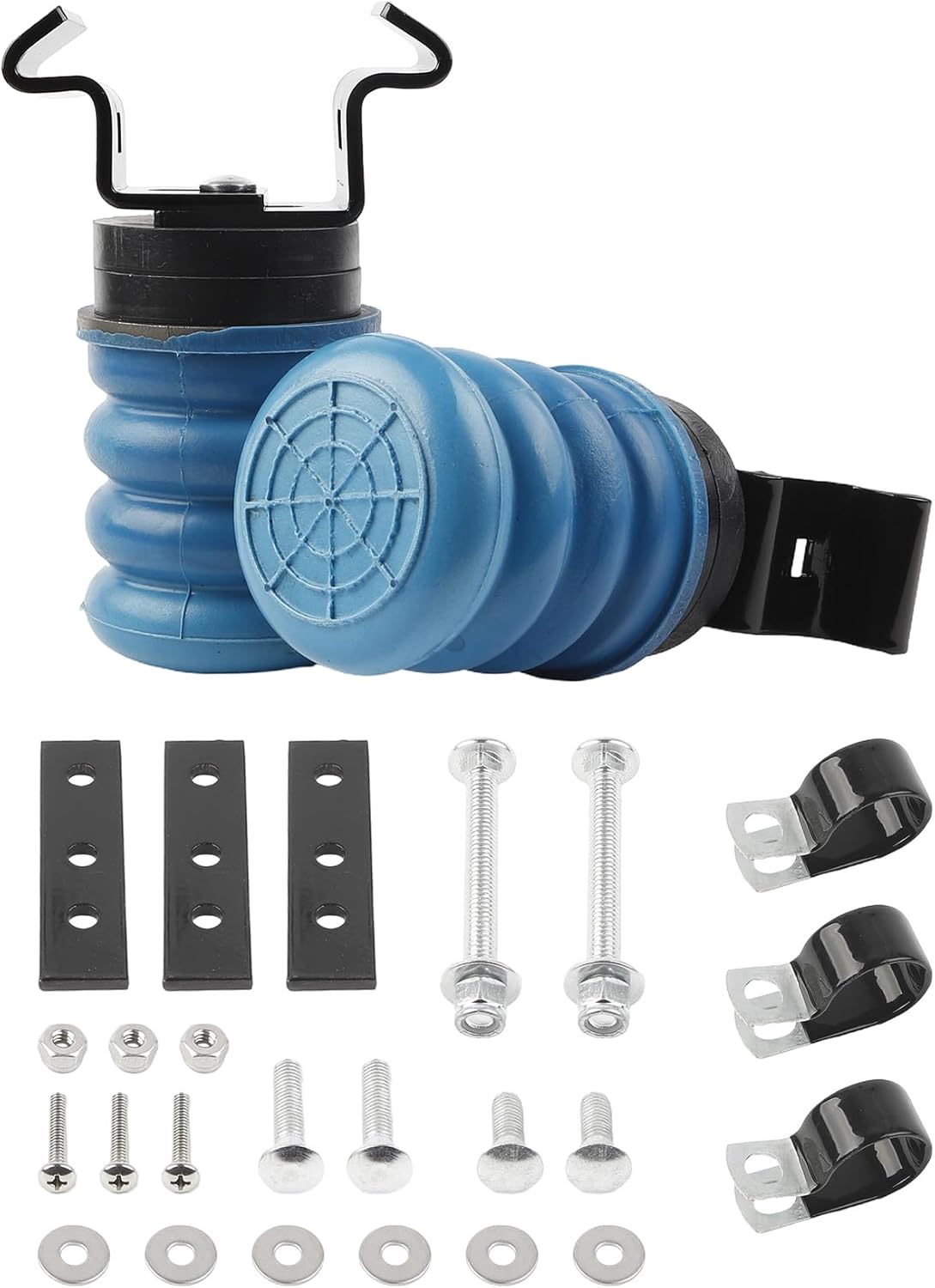 Dasbecan TSS-107-40 Left & Right Set of 2 Trailer Auxiliary Spring Air Helper Springs for Trailer Axle 3000-5000 GAWR