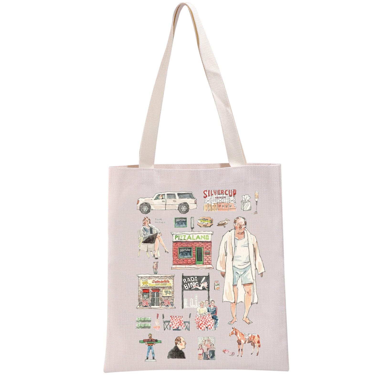 G2TUPTV Show Inspired Gift TV Show Fan Tote Bag Crime TV Series lover Handbag Psychological Drama Lover Gifts Fans Gift