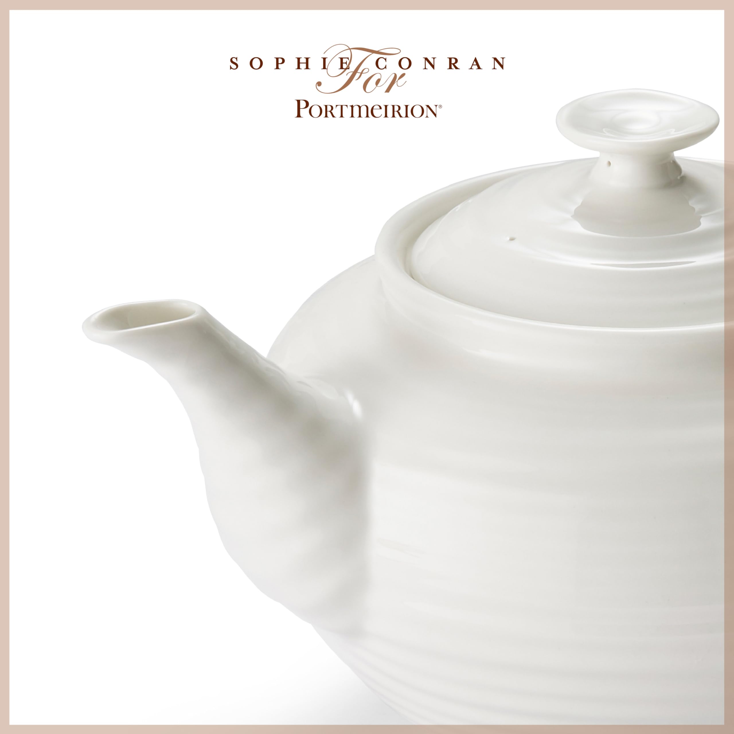 Portmeirion Home & Gifts Sophie Conran - Weiße Teekanne (2.pt) (Weiß)
